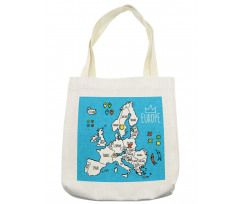 Accurate Map of the Europe Tote Bag