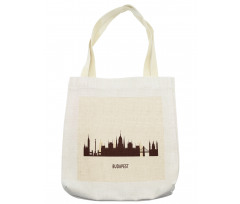 Silhouette of Budapest City Tote Bag