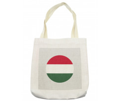 Hungarian Flag Round Symbol Tote Bag