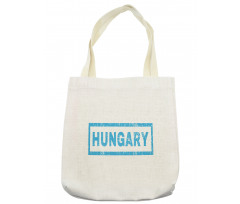 Country Name Stamp Style Tote Bag