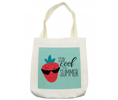 Funny Strawberry Summer Tote Bag