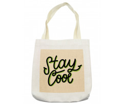 Modernistic Typography Tote Bag