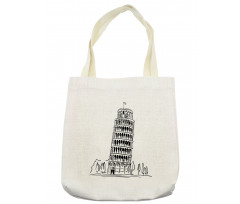 Landmark Piza Tower Europe Tote Bag