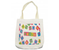 Smile Text Written Art Tote Bag