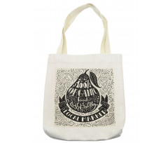 Retro Organic Food Graphic Tote Bag