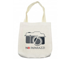 Camera with No Paparazzi Tote Bag