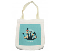 News Time Live Reporters Tote Bag