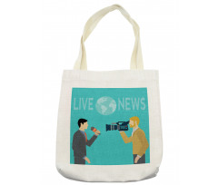 Cameraman and Reporter Tote Bag