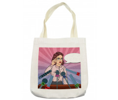 Politician Woman Press Tote Bag