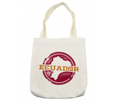 Grungy Travel Stamp Country Tote Bag