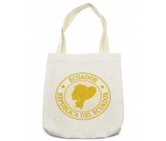 Retro Republica Del Ecuador Tote Bag