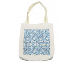 Ikat Style Watercolor Tote Bag