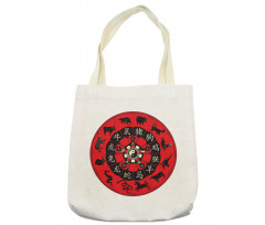 Chinese Horoscope Wheel Deco Tote Bag