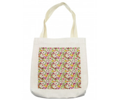 French Vintage Flowers Tote Bag