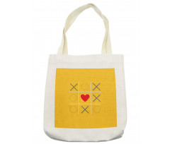 Tic Tac Toe Inspired Love Win Tote Bag