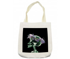 Xray Skeleton with Wreath Tote Bag