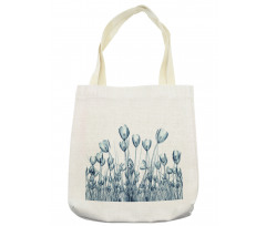 Crocus Flower Field in Xray Tote Bag