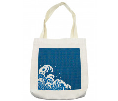 Sea Oriental Waves Tote Bag