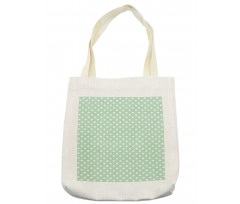 Vintage Design Polka Dotted Tote Bag