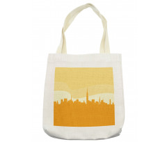 Panoramic Silhouette Cityscape Tote Bag