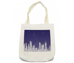 New York Skyline Starry Night Tote Bag