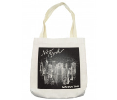 New York Manhattan Skyscrapers Tote Bag