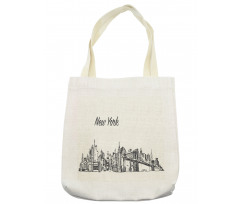 Simplistic Sketch of New York Tote Bag