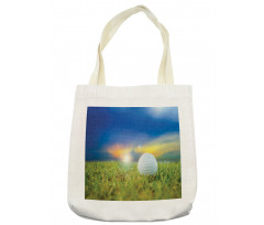 Ball on the Teeing Ground Lawn Tote Bag