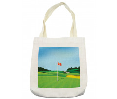 Teeing Ground with a Hole Flag Tote Bag