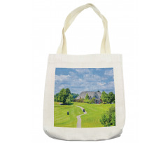 Scenic Countryside Golf Field Tote Bag