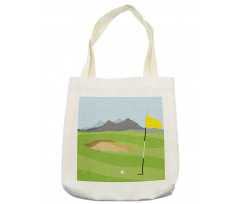 Teeing Box and Flag Golf Field Tote Bag