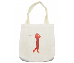 Silhouette of a Woman Player Tote Bag