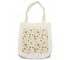 Japanese Cuisine Cartoon Art Tote Bag