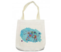 Thailand Elephant Paisley Tote Bag