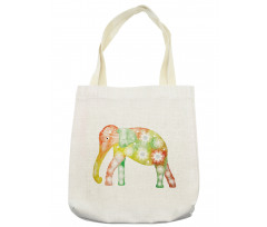 Elephant Daisy Flower Tote Bag