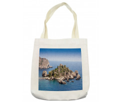 Taormina Beach Rocky Island Tote Bag