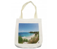 Panoramic Sandy Coastline Tote Bag