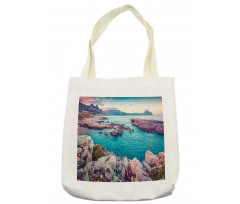 Vibrant Mediterranean Sea Tote Bag