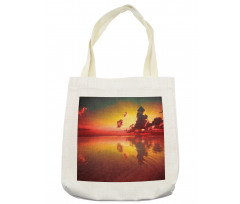 Sunrise Water Reflection Tote Bag