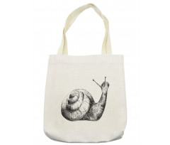 Hand Drawn Slug Sketch Design Tote Bag