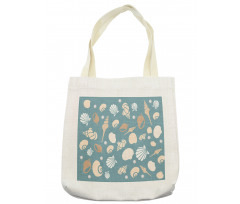 Various Aquatic Seashells Tote Bag