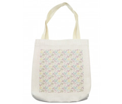 Colorful Retro Bike Pattern Tote Bag