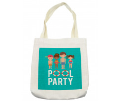 Happy Children Swimsuits Tote Bag