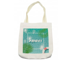 Tropical Summer Square Tote Bag