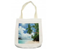 Palm Leaf Island Lagoon Tote Bag