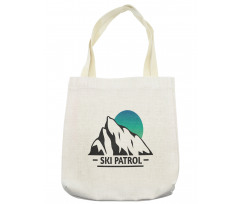 Mountain Ombre Sun and Ski Tote Bag