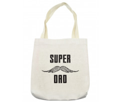 Super Dad with Mustache Tote Bag