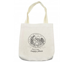 Positive Saying with Doodle Tote Bag