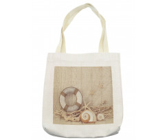 Life Buoy Wooden Sepia Tote Bag