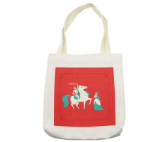 Princess Prince on Horse Tote Bag